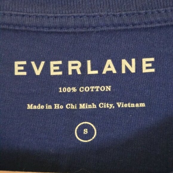 Everlane Organic Cotton Weekend Tee Dress Royal Blue Size S - Picture 6 of 6